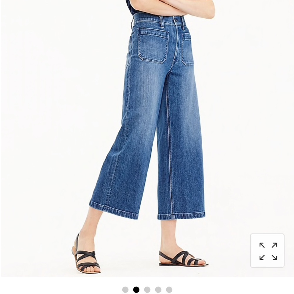 JCrew Point Sur Cropped Denim Sz 28 Petite NWT